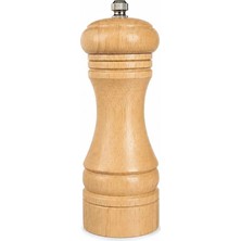 GuvenliPazar 1 Adet Ahşap 17 cm Tuz Karabiber Değirmeni Baharat Öğütücüsü