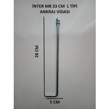 İnter Inter L Tipi Ankraj Vidası M8 33CM