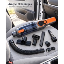 Hace Bazaar Dar Alanlara Ulaşan El Süpürgesi Fırçalı Başlık ve Şeffaf Toz Hazneli -Hcb
