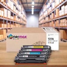 tonermax Hp Laserjet Pro 200 Color M251NW Muadil Toner Seti Çipli 131A Cmyk