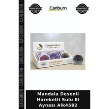 Carlburn Özel Üretim Aksesuar Mandala Desenli Hareketli Sulu El Aynası ALK4582
