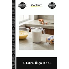 Carlburn Özel Üretim Pratik Mutfak Şeffaf Hassas Fonksiyonel 1 Litre Ölçü Kabı