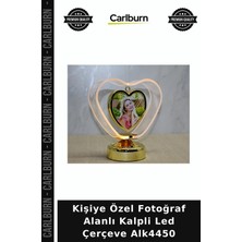 Carlburn Özel Üretim Hediyelik Romantik Işıklı Kişiye Özel Fotoraf Alanli Kalpli LED Çerceve ALK4450