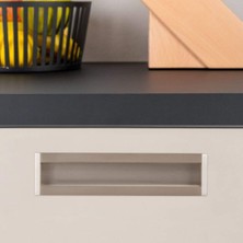 Elovias System Gömme Mobilya Kulbu Nikel Saten 160mm Kulp (SY2165 0160 NB-NB)