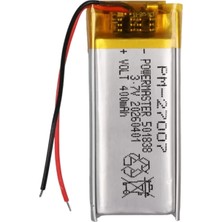 Hubrendy Sh Powermaster 501838 3.7 Volt 400 Mah Lityum Polimer Pil
