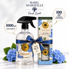 Mabel Marseille Luxury Ferah Esinti Çubuklu Oda Kokusu 100 ml + Ferah Esinti Oda Spreyi 1000 ml