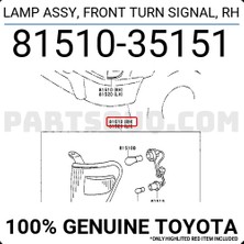 Tyc Toyota Hilux 1998-2000 Ön Sinyal Nikelajlı Sağ (Oem No: 8151035151)