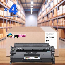 tonermax Hp Laserjet Pro Mfp 4103FDW Muadil Toner Çipli W1510X 4'lü