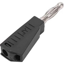 Hubrendy Sh Powermaster IC-238D 4mm Banana Jack Üçgen Konnektör Siyah