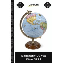 Carlburn Özel Üretim Ofis Hediyelik Aksesuar Masaüstü Dekoratif Dünya Küre 3221