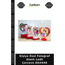 Carlburn Özel Üretim Hediye Dekoratif Hatıra Kişiye Özel Fotoğraf Alanlı Ledli Çerceve ALK4448
