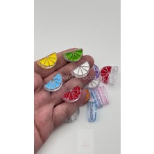 Gordon Aksesuar Limon Dilim Boncuk 25ADET Takı Boncuğu