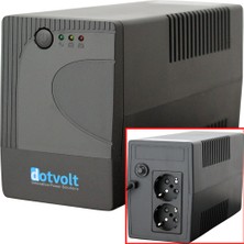 Dotvolt VOLT-LN-650VA 650 Va Line Interactive Kesintisiz Güç Kaynağı Ups LED Auto Restart (1×12V 7AH, 5-15 Dakika)