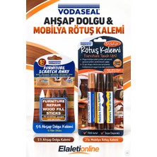 Elaletionline Vodabond Mobilya Rötuş Seti ve Ahşap Dolgu Kalemi Seti