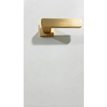 Dizaynaks Sumru Rozetli Kapı Kolu Wc Mat Altın
