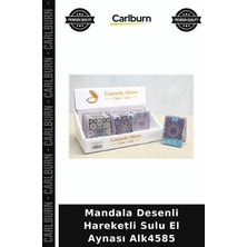 Carlburn Özel Üretim Aksesuar Mandala Desenli Hareketli Sulu El Aynası ALK4585