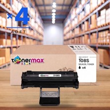 tonermax Samsung ML-2241 Muadil Toner Çipli MLT-D108S 4'lü 1.500 Sayfa