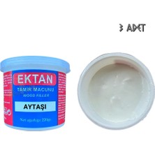 Ektan Masif ve Ahşap Tamir Macunu Aytaşı Gri 220 Gr. - 3 Adet