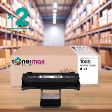 tonermax Samsung ML-1640 Muadil Toner Çipli MLT-D108S 2'li 1.500 Sayfa
