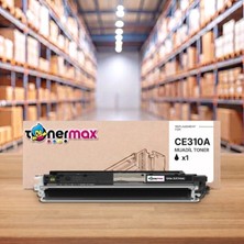 tonermax Hp Laserjet Pro CP1025NW CE310A Siyah Muadil Toner Çipli 1.200 Sayfa