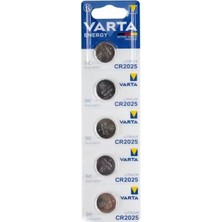 Hubrendy Sh Varta CR2025 3 Volt Lityum Pil (5'li Paket)