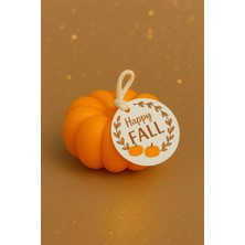 Küçük Boy Bal Kabağı Kokulu %100 Soya Wax Doğal El Yapımı Mum