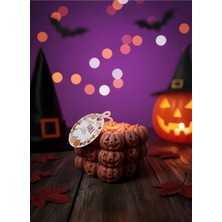 Soya Wax Halloween Mum | Kabak Desenli Küp Mum | El Yapımı Dekoratif Mum | Hediyelik Sonbahar Mumu