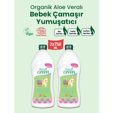 Baby's Green 2'li Set Organik Aloe Veralı Çamaşır Yumuşatıcı ( 750 ml X 2 )