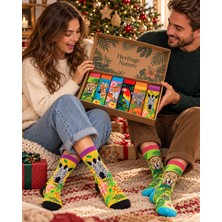 Heritage Nature Hnsocks Renkli Çorap Mafyası Tropik Hayvan Desenli Renkli Unisex Çorap Seti