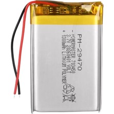 Hubrendy Sh Powermaster 703450 3.7V 1300MAH Lityum Polimer (Li-Po) Batarya Ciklet Pil