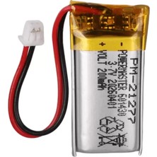 Hubrendy Sh Powermaster PM-21277 3.7V 200MAH 601430 3.5mm Soketli Lityum Polimer (Li-Po) Batarya Şarj Edilebilir Pil