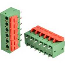 Obus Yaylı Tak Çıkar Pcb Klemensi 5.08MM 6p (10 Adet)