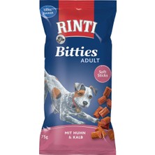 Shopgpt Rinti Bitties Yetişkin Köpek Ödülü Tavuk-Dana 75 gr