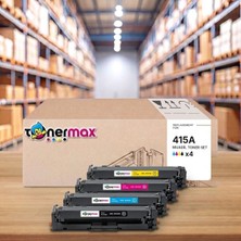 tonermax Hp Color Laserjet Pro Mfp M454FW 415A Cmyk Muadil Toner Seti Çipli