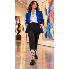 Hnsocks Renkli Çorap Mafyası Heritage Nature Color Pop 3 Farklı Desenli Renkli Çorap Seti 6 Lı | Soyut Desenli Unisex