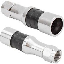 Hubrendy Sh Erkek Sıkmalı RG11 F Konnektör Compressıon CTF111 Boğazlı Iğneli