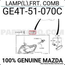 Tyc Mazda 626 - 1998-2000 Ön Sinyal Sol (Oem No: GE4T-51-070C)