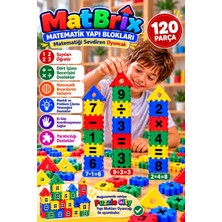 Belirtilmemiş Matbrix Eğitici 3D Matematik Yapı Blokları Oyuncağı | Rakamlı ve Dört Işlemli Eğitici Yapı Oyuncağı | 120 Parça