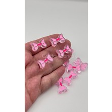 Gordon Aksesuar Fiyonk Boncuk 25ADET Pembe Takı Çanta Boncuğu