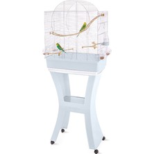 İmac Shopgpt Imac Matılde Ayaklı Kuş Kafesi Mavi/gümüş 58X38X71/143CM