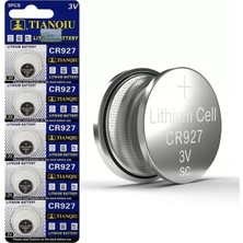 Hubrendy Sh Tianqiu CR927 3V Lityum Düğme Pil 5'li Paket