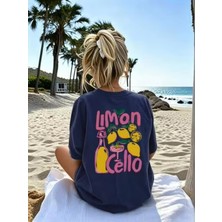 BarsDepo Lımon Cello Baskılı T-Shirt %100 Pamuk (Kalemlık Hedıyelı)