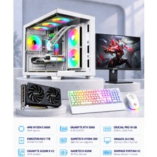 Symoon SYMOONPC0106 Oyun Bilgisayarı Ryzen 5 5600 Rtx 5060 8gb 16GB Ram 1tb SSD 360MM Sıvı Soğutma 24.5 Inç Monitör