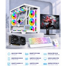 Symoon SYMOONPC0237 Oyun Bilgisayarı Ryzen 7 5700X Rtx 5060 8gb 32GB Ram 500GB SSD 240MM Sıvı Soğutma 27 Inç Monitör