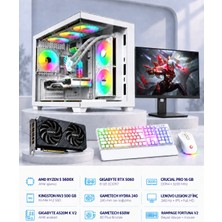 Symoon SYMOONPC0172 Oyun Bilgisayarı Ryzen 5 5600X Rtx 5060 8gb 16GB Ram 500GB SSD 240MM Sıvı Soğutma 27 Inç Monitör