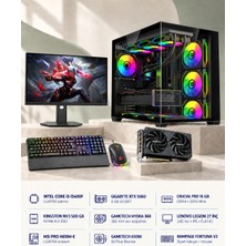Symoon SYMOONPC0328 Oyun Bilgisayarı Intel Core I5 13400F Rtx 5060 8gb 16GB Ram 500GB SSD 360MM Sıvı Soğutma 27 Inç Monitör
