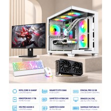 Symoon SYMOONPC0247 Oyun Bilgisayarı Intel Core I5 12400F Rtx 5060 8gb 32GB Ram 1tb SSD 240MM Sıvı Soğutma 24.5 Inç Monitör