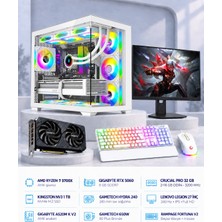 Symoon SYMOONPC0231 Oyun Bilgisayarı Ryzen 7 5700X Rtx 5060 8gb 32GB Ram 1tb SSD 240MM Sıvı Soğutma 27 Inç Monitör