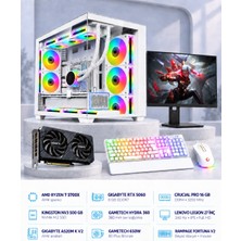 Symoon SYMOONPC0240 Oyun Bilgisayarı Ryzen 7 5700X Rtx 5060 8gb 16GB Ram 500GB SSD 360MM Sıvı Soğutma 27 Inç Monitör