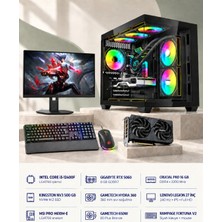 Symoon SYMOONPC0272 Oyun Bilgisayarı Intel Core I5 12400F Rtx 5060 8gb 16GB Ram 500GB SSD 360MM Sıvı Soğutma 27 Inç Monitör